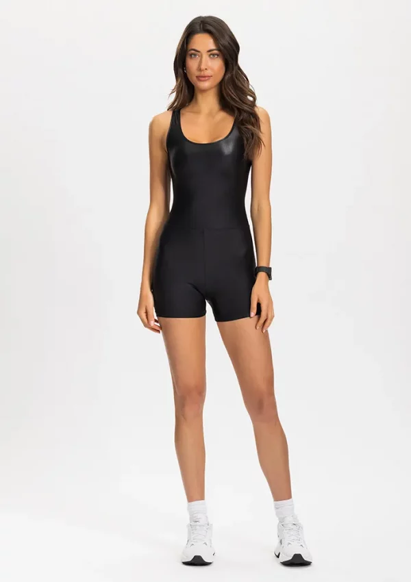 Jumper Brilloso con Apertura en Espalda – Rio Yoga - Talla XS