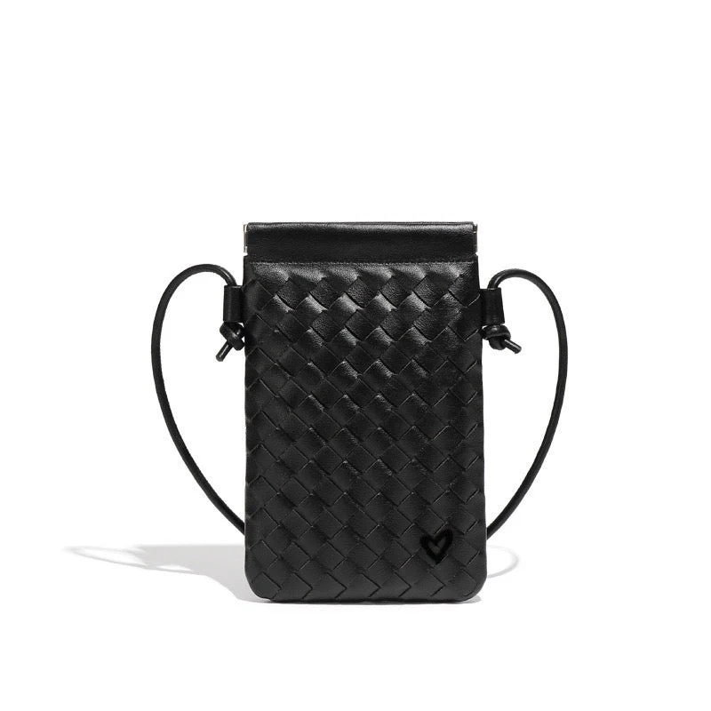 Prenelove Bolsa para Celular Negra de Piel Vegana | Beyond12