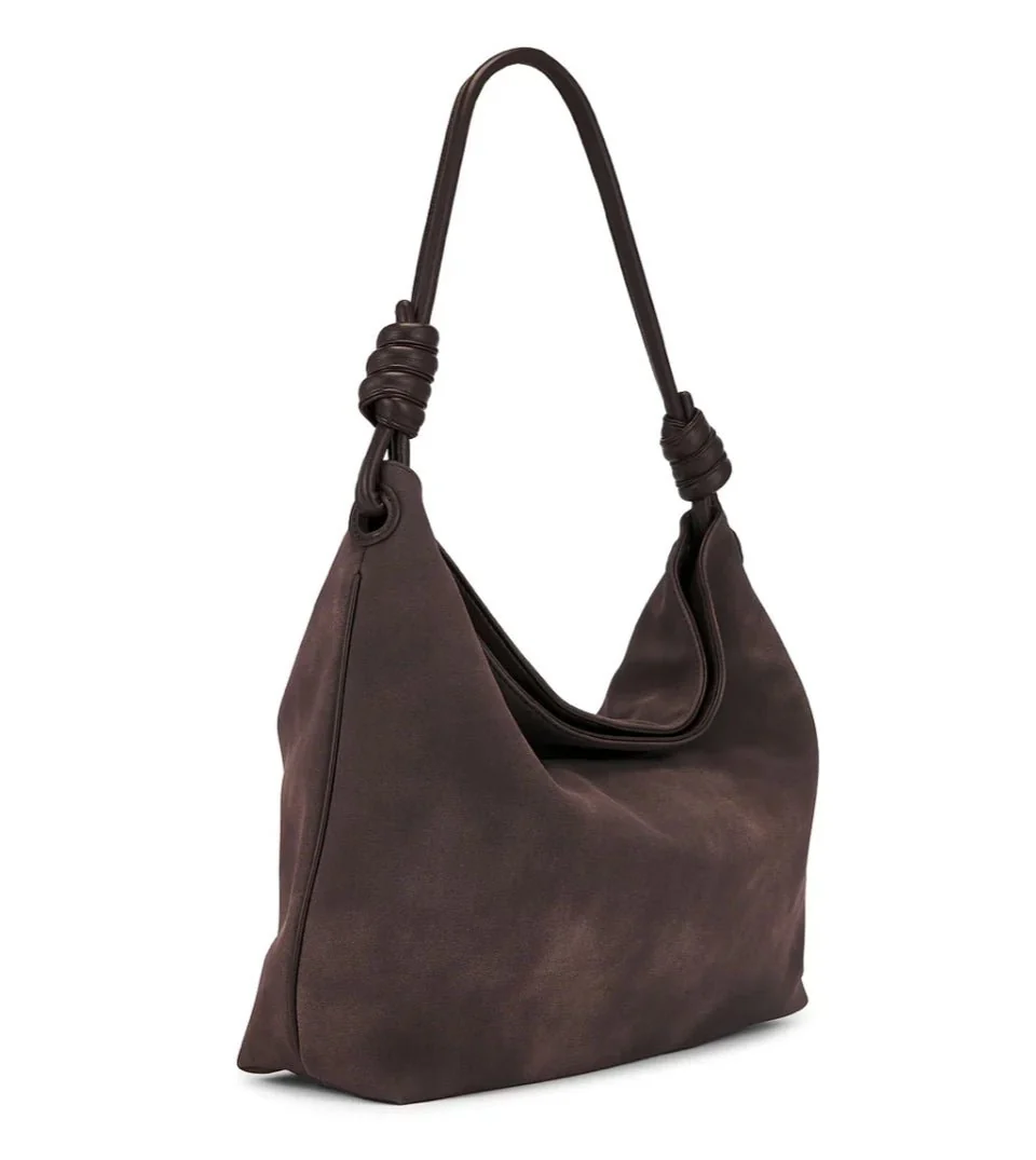 Prenelove Vegan Suede Bag Chocolate | Bolsa Café Beyond12
