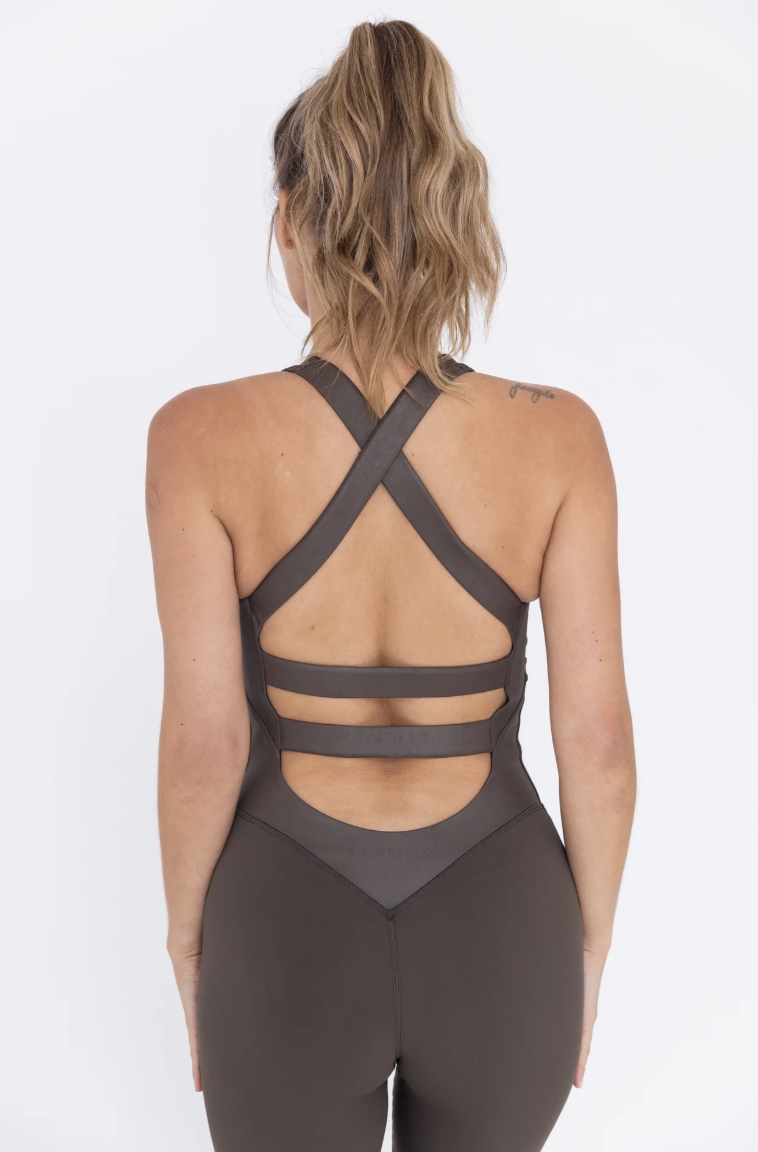 Toppisima Dark Cocoa Jumpsuit Café | Beyond12